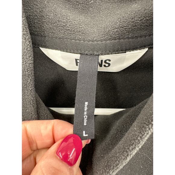 Rains Addis Fleece Half Zip in Black Unisex Size large - Picture 8 of 8